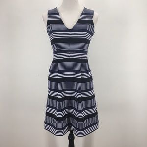 Madewell Ottoman Ridge Striped Dress